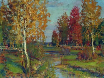  Levitan Art Painting - autumn Isaac Levitan woods trees landscape